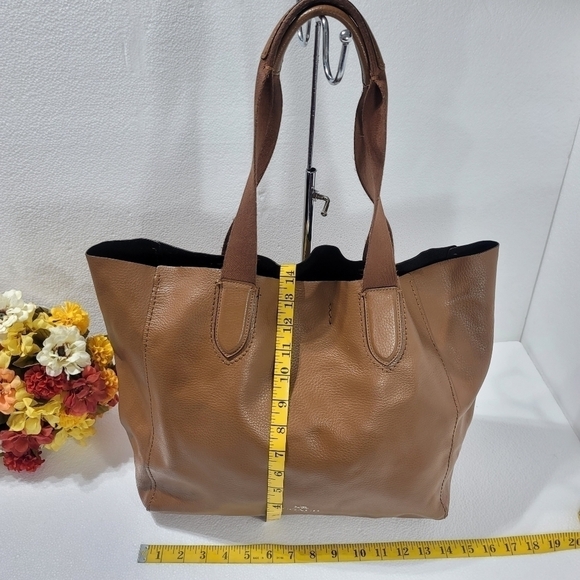Coach women's signature classic large tote Derby brown leather F59818 - Picture 6 of 15